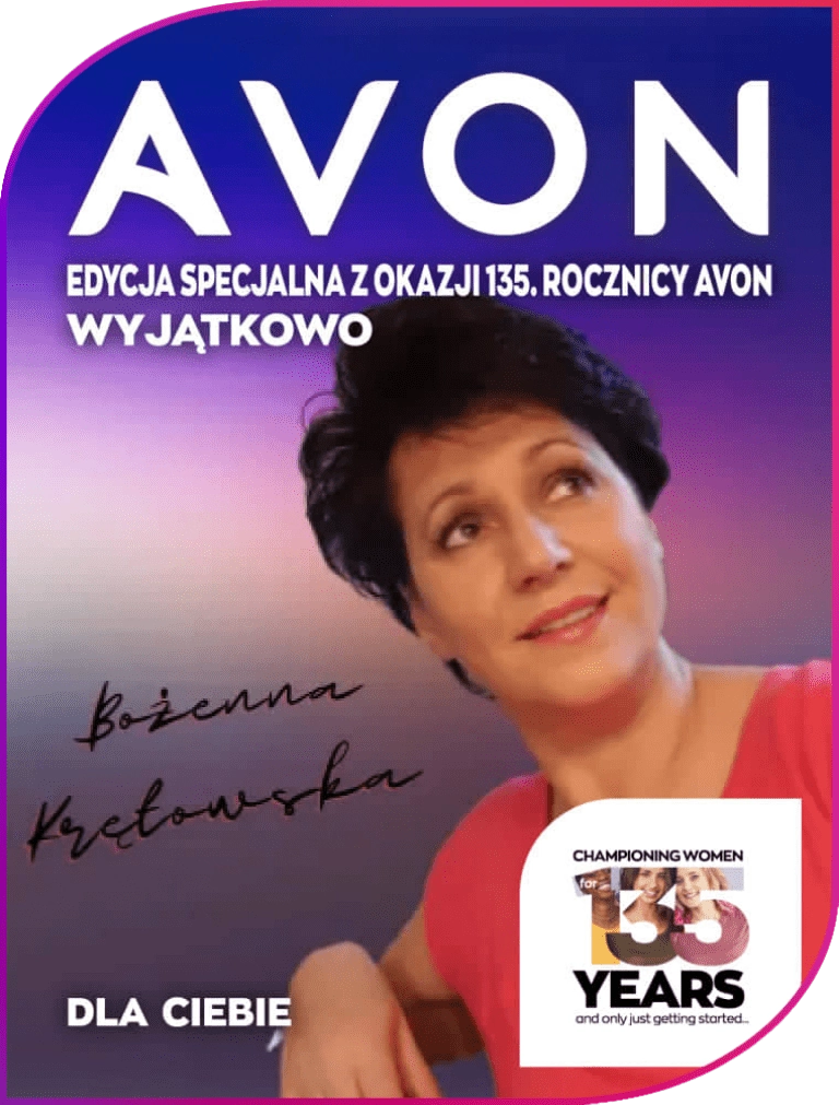 kobieta na okładce avon